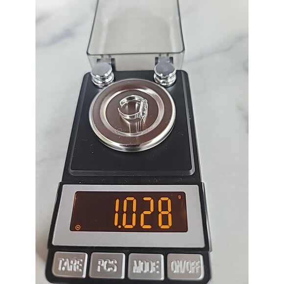 925 Sterling Silver Love Heart Shaped Toe Ring, Size US 1.5 Vintage - Picture 9 of 10